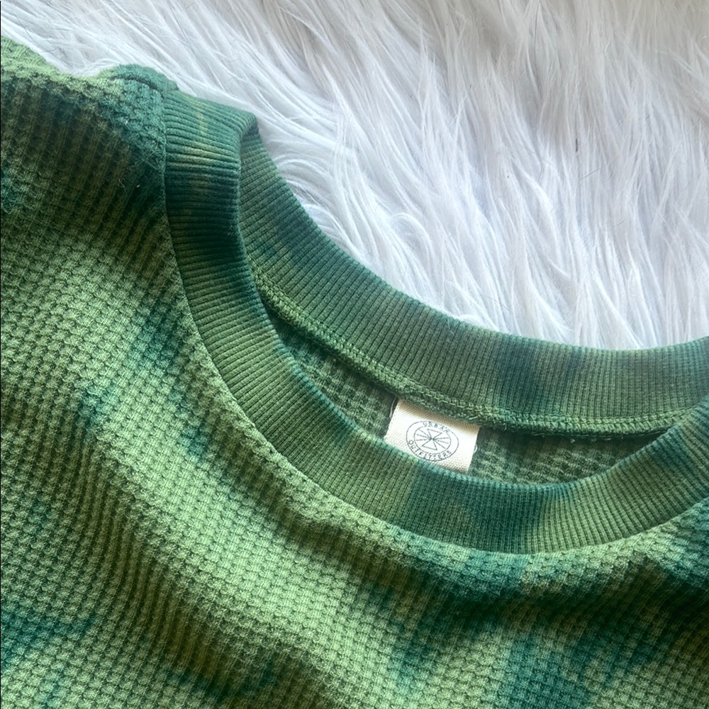 Tie Dye Waffle Knit Maxi